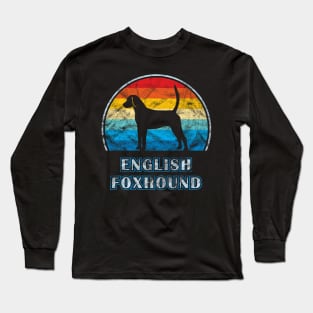 English Foxhound Vintage Design Dog Long Sleeve T-Shirt